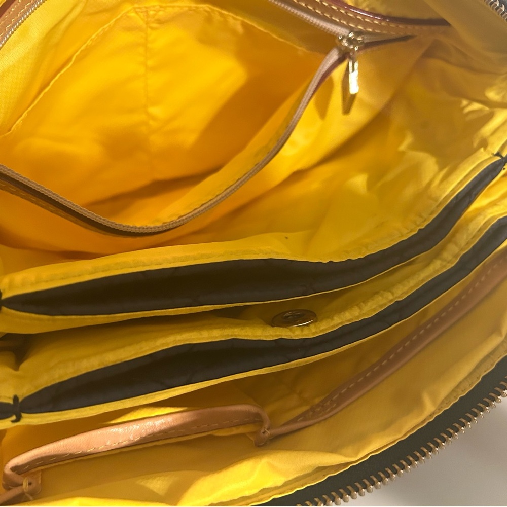 Navy, Yellow MZ Wallace Pippa Quilted Crossbody Bag - Picture 11 of 15